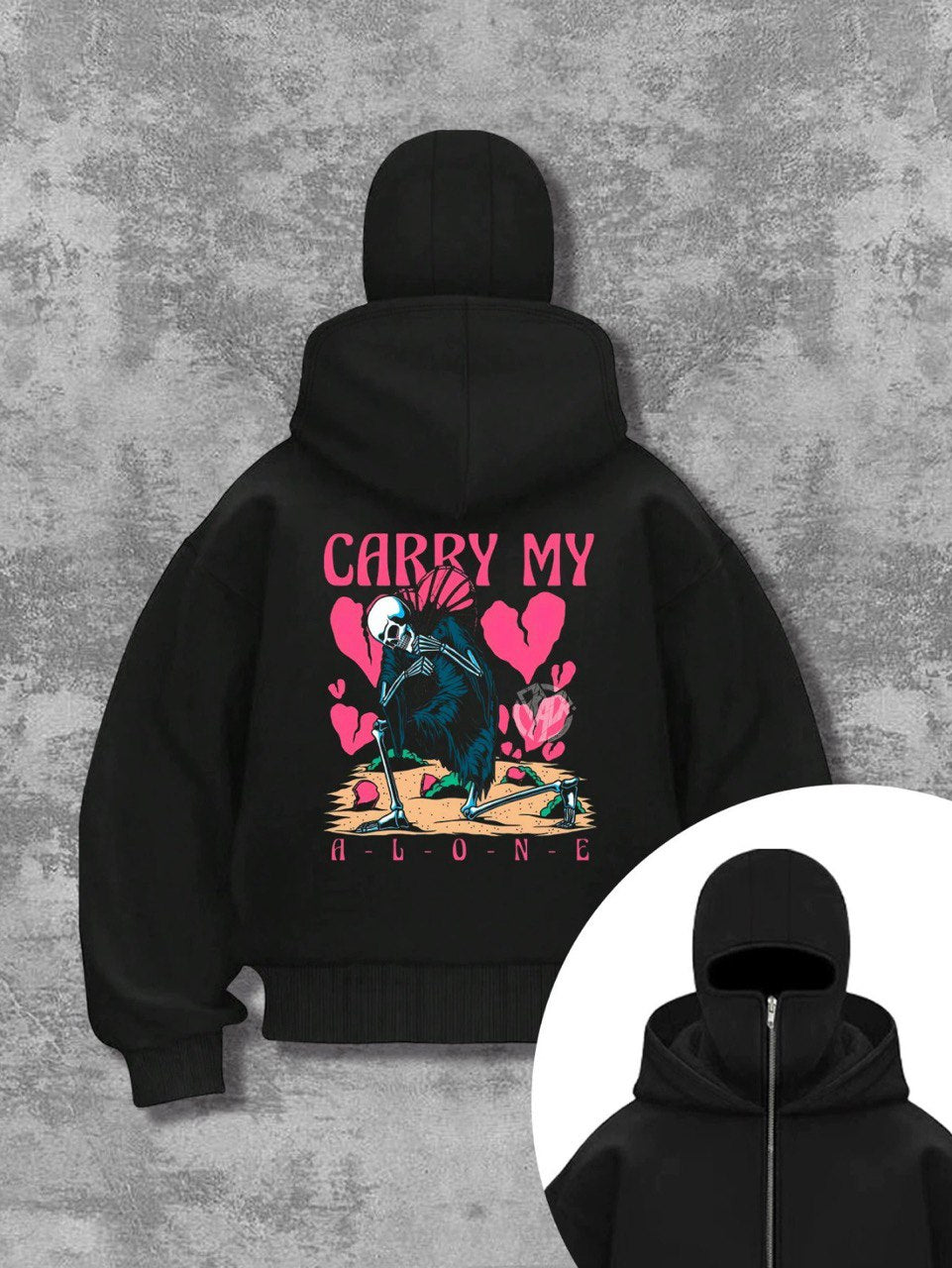Masked Zipped Hoodies SWAG