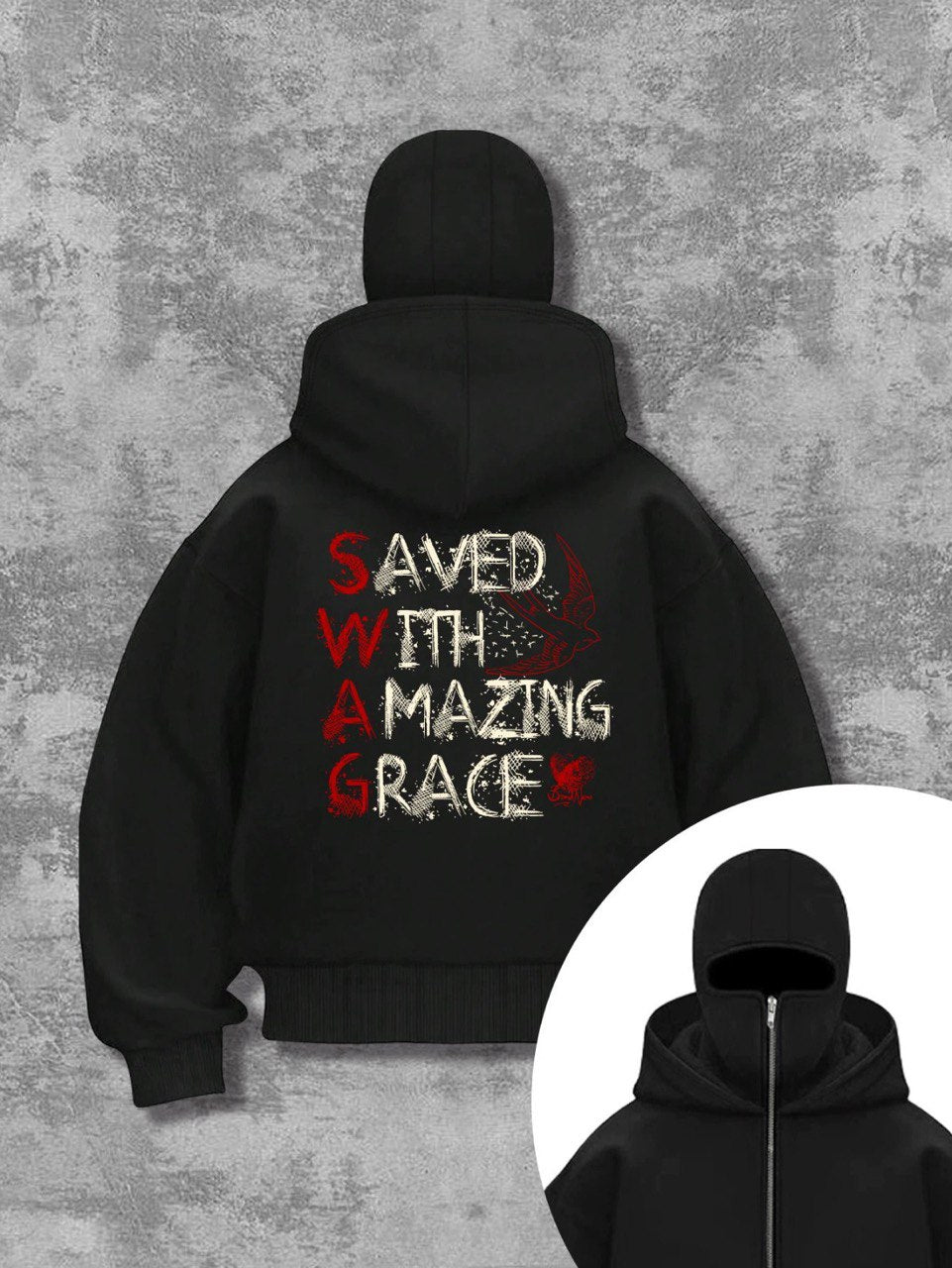 Masked Zipped Hoodies SWAG