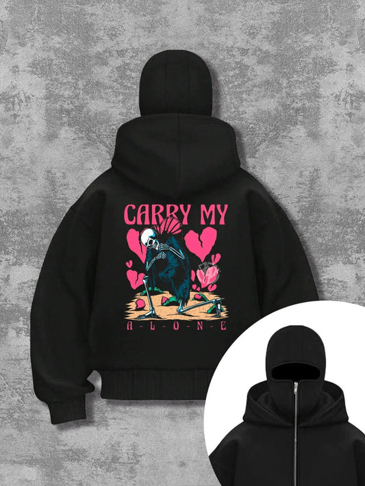 Masked Zipped Hoodies CARRY MY
