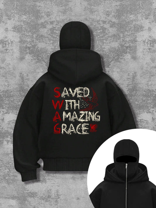 Masked Zipped Hoodies SWAG
